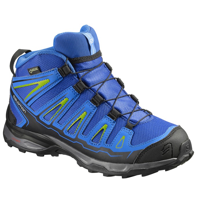 Salomon X-ULTRA MID GTX® J Zapatillas Trekking Niños - Azules / Negras - Colombia (94853-CVDT)